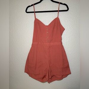 Abercrombie & Fitch Coral Romper